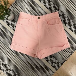 American Apparel High Waist Pink Shorts